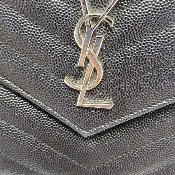 MONOGRAM Chevron Calfskin Black