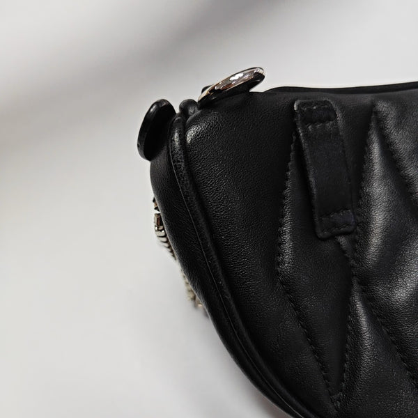 Fringed Lambskin Black