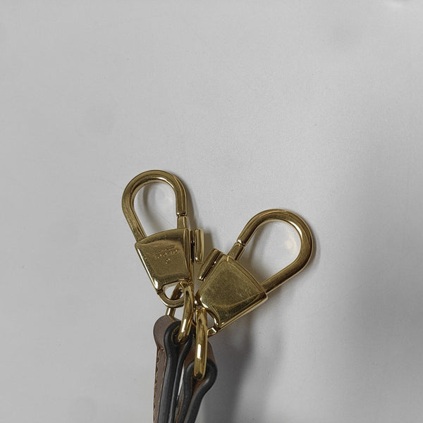 Padlock Mini Monogram Coated Canvas Beige
