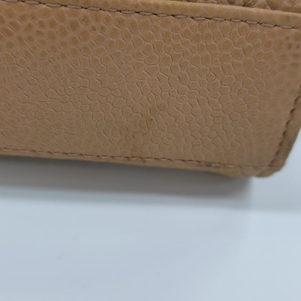 DOUBLE CC Quilted Grained Calfskin Brown