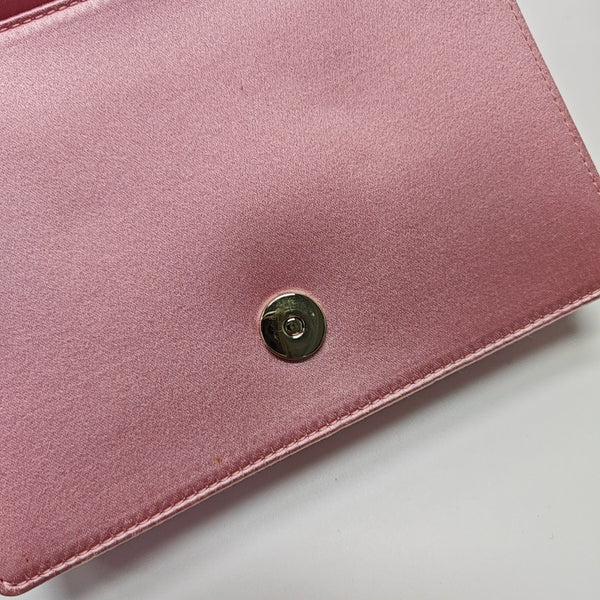 Silk Satin Shoulder Bag Pink