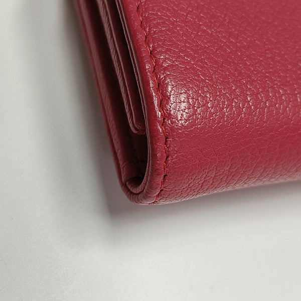 Calfskin Wallet Red