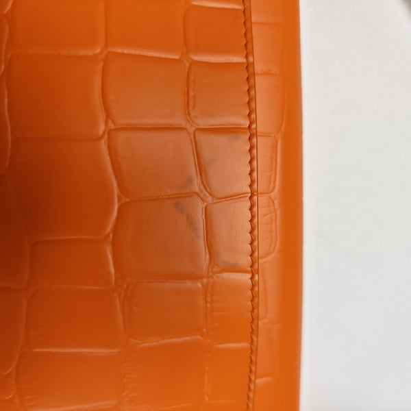 Calfskin Shoulder Bag Orange