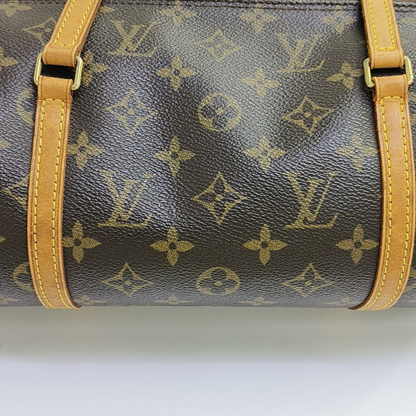 PAPILLON MM Monogram Coated Canvas Brown