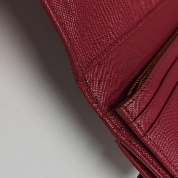 Calfskin Wallet Red