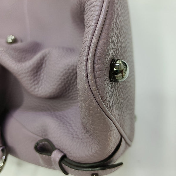 Calfskin Shoulder Bag Purple