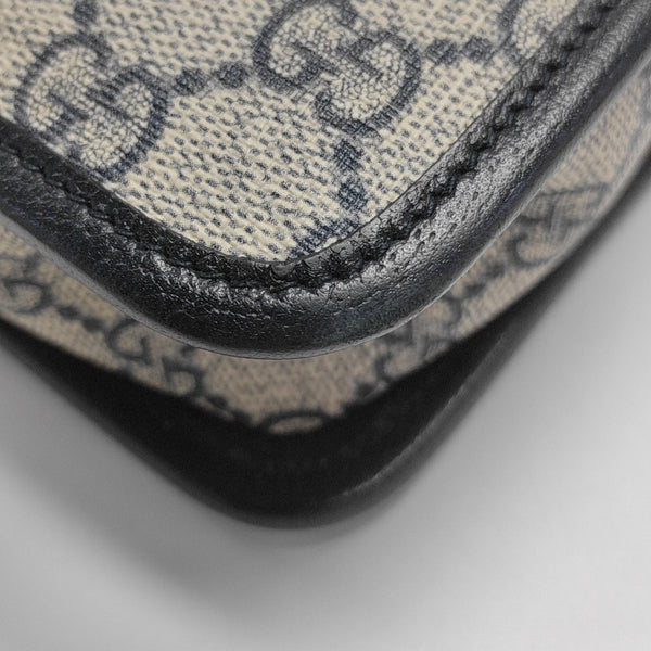 GG Supreme Mini Monogram Coated Canvas Beige
