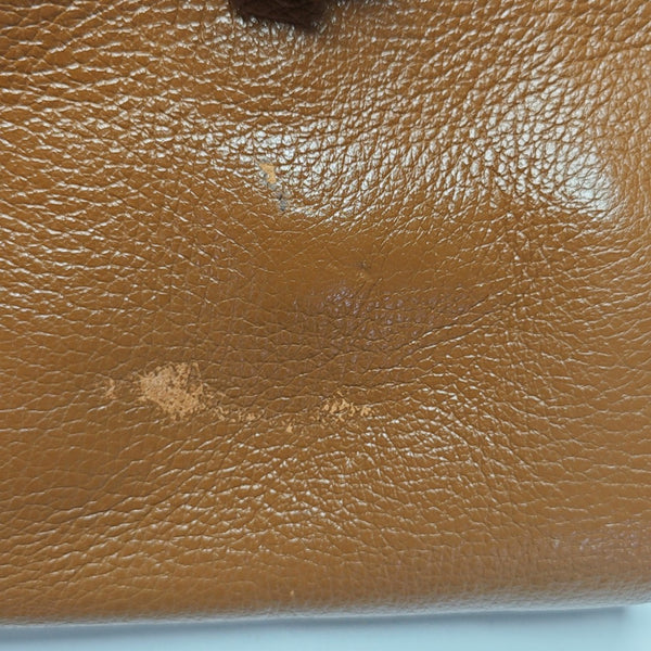Calfskin Shoulder Bag Brown