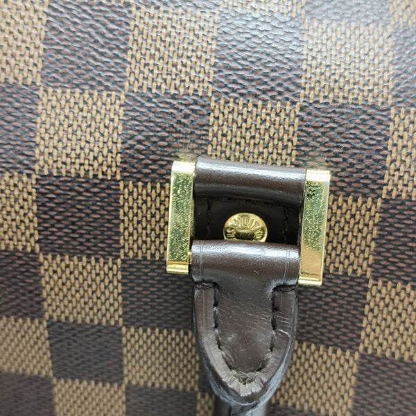 RIBERA MM Damier Ebene Coated Canvas Brown