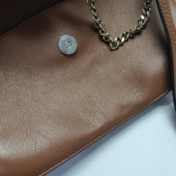 Faye Small Calfskin Brown