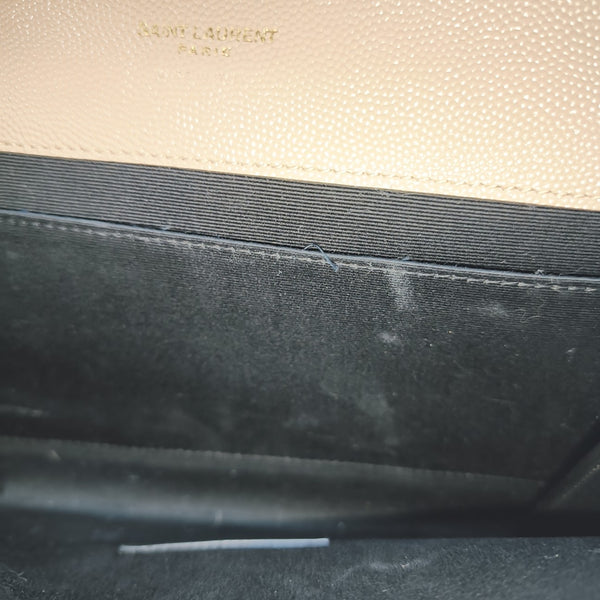 MONOGRAM Chevron Calfskin Beige