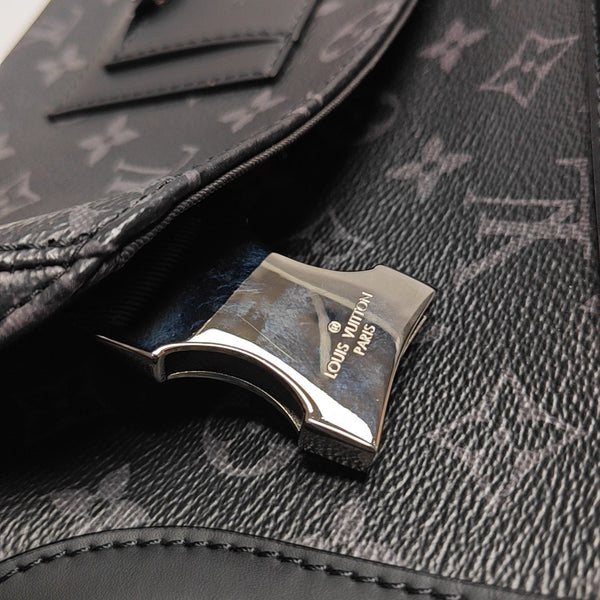 VOYAGER PM Monogram Coated Canvas Black