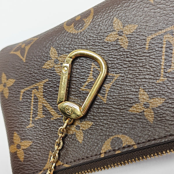 Monogram Coated Canvas Coin Purse Brown