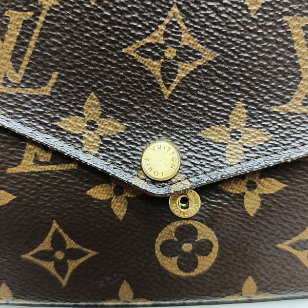 Authenticated pre-owned FÉLICIE Monogram Coated Canvas Brown - Crossbody Bag at Looply