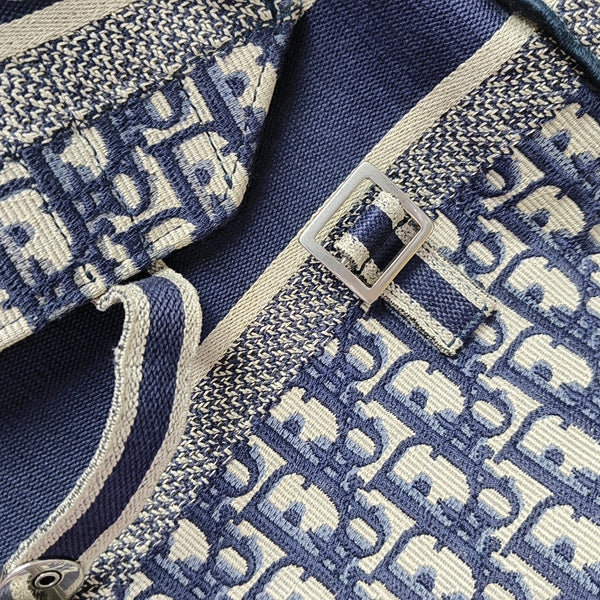 Diorcamp Large Oblique Canvas Blue