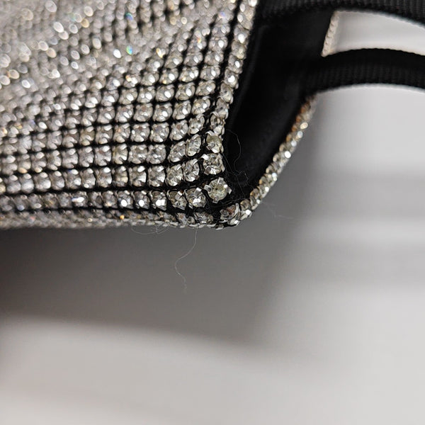 Lab-Grown Diamond Top Handle Bag Black