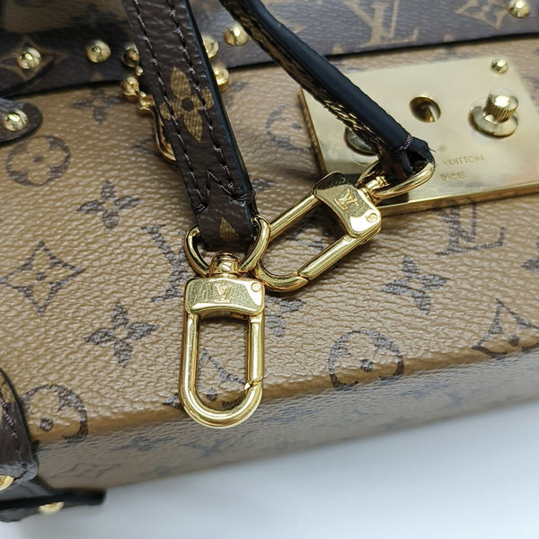 PETITE MALLE Monogram Coated Canvas Brown