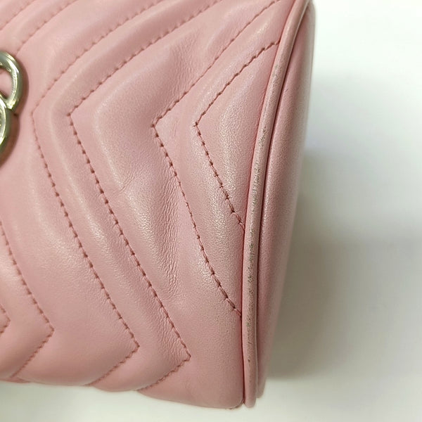 GG Marmont Mini Quilted Calfskin Pink