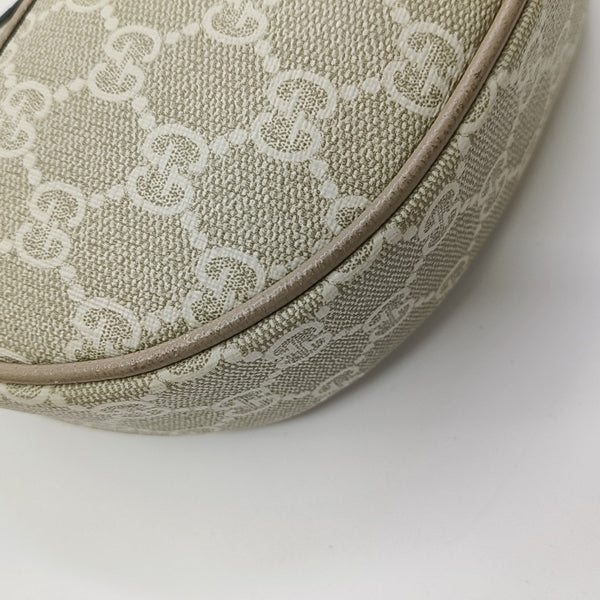 Monogram Coated Canvas Shoulder Bag Beige