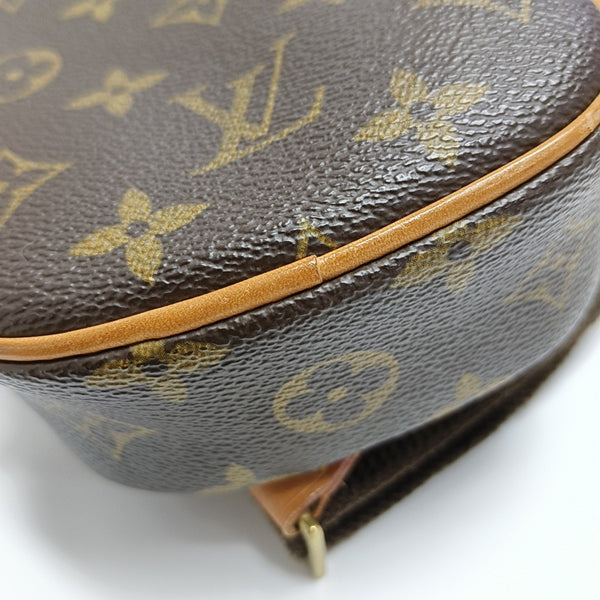 GANGE Monogram Coated Canvas Brown