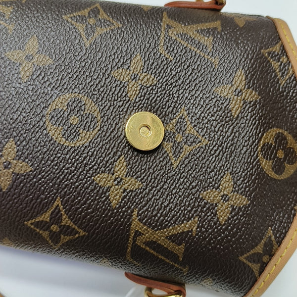 FOLD ME Monogram Coated Canvas Brown