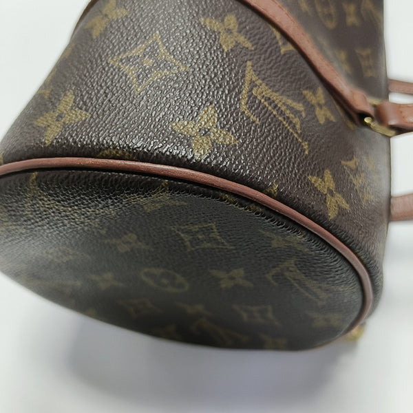 PAPILLON MM Monogram Coated Canvas Brown