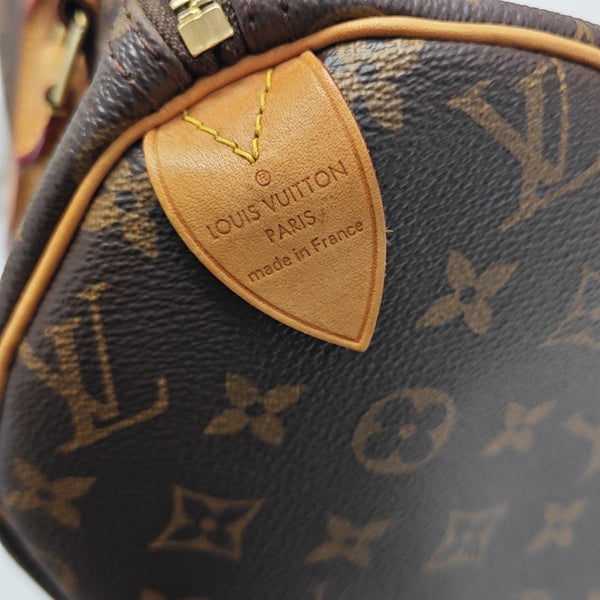 SPEEDY 30 Monogram Coated Canvas Brown