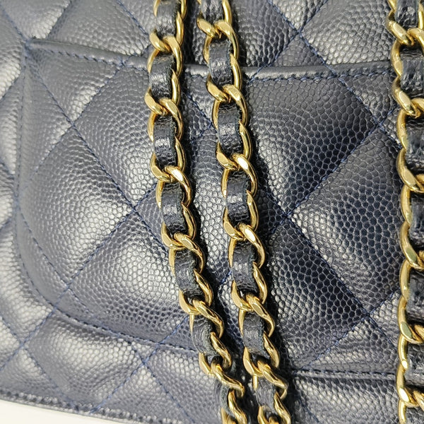 WOC Quilted Grained Calfskin Black