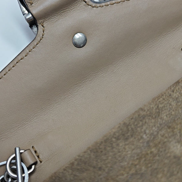 Dionysus Super Mini Monogram Coated Canvas Beige
