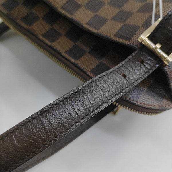 RIVINGTON Damier Ebene Coated Canvas Brown