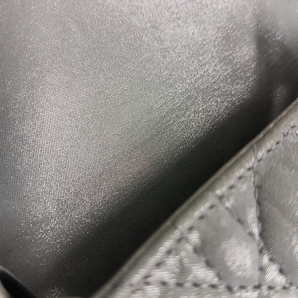 Lady Dior Mini Cannage Lambskin Gray
