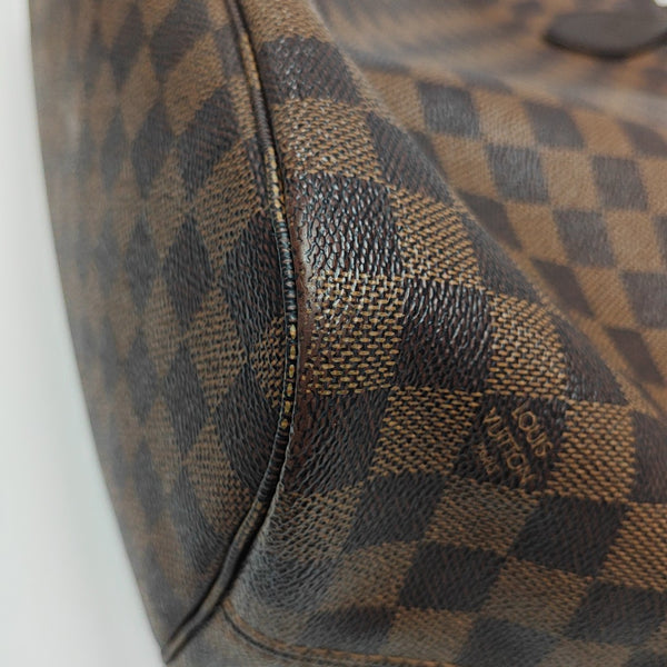 NEVERFULL MM Damier Ebene Coated Canvas Brown