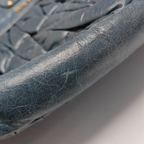 Miu Coffer Calfskin Blue