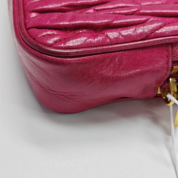 Quilted Lambskin Shoulder Bag Red