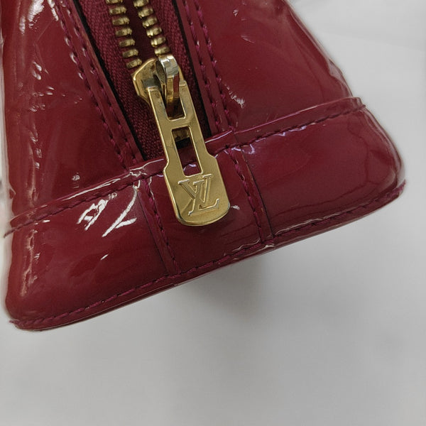 ALMA BB Monogram Patent Leather Red