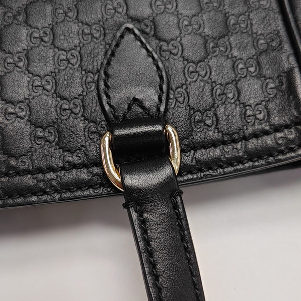 Bree Monogram Calfskin Black