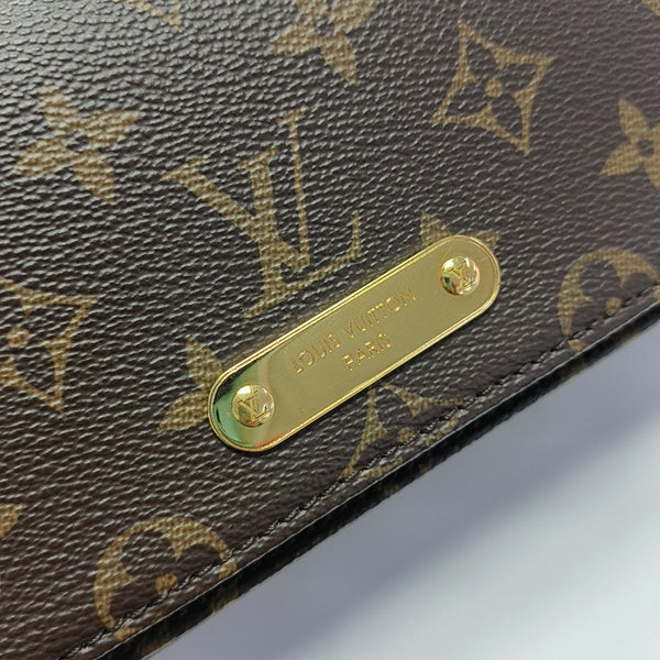 Lily Monogram Coated Canvas Brown