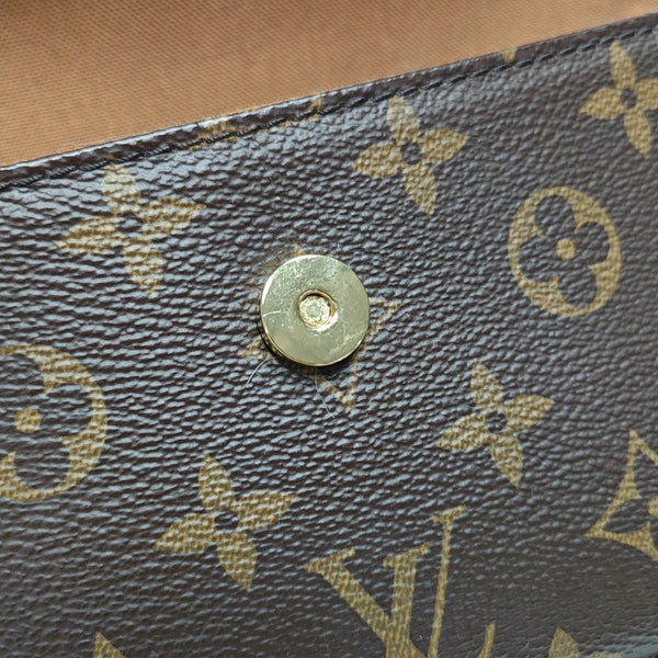 IVY Monogram Coated Canvas Brown