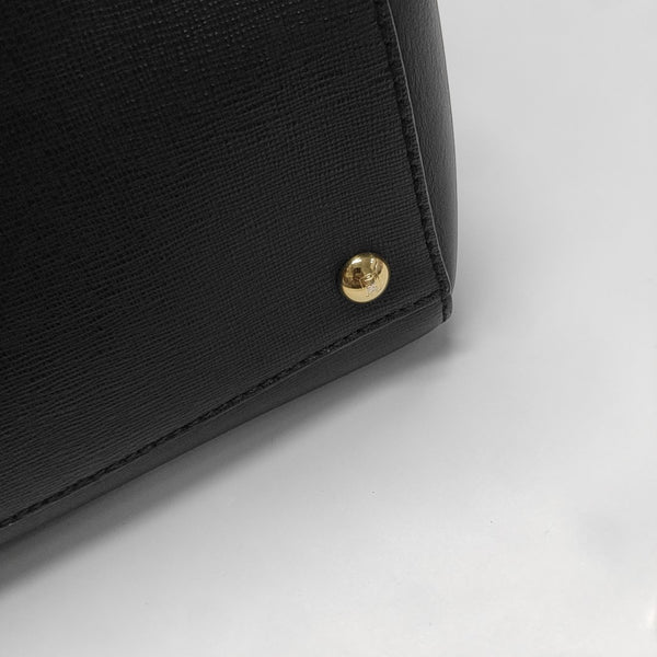 2 Jours Medium Calfskin Black