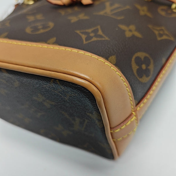 NOÉ Nano Monogram Coated Canvas Brown
