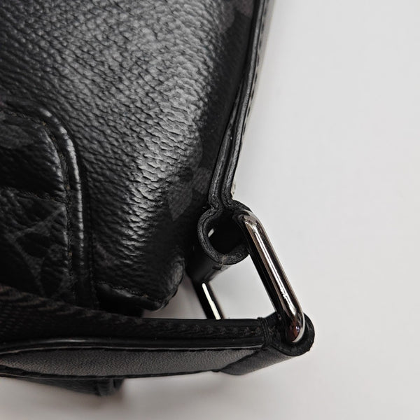 DISTRICT PM Monogram Coated Canvas Black