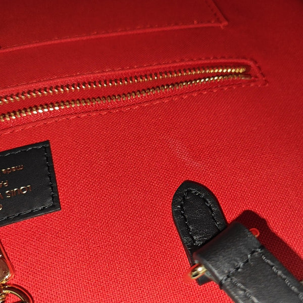 ONTHEGO MM Monogram Coated Canvas Brown