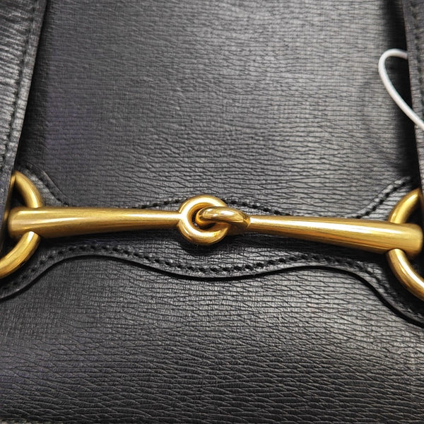 Horsebit Chain Calfskin Black