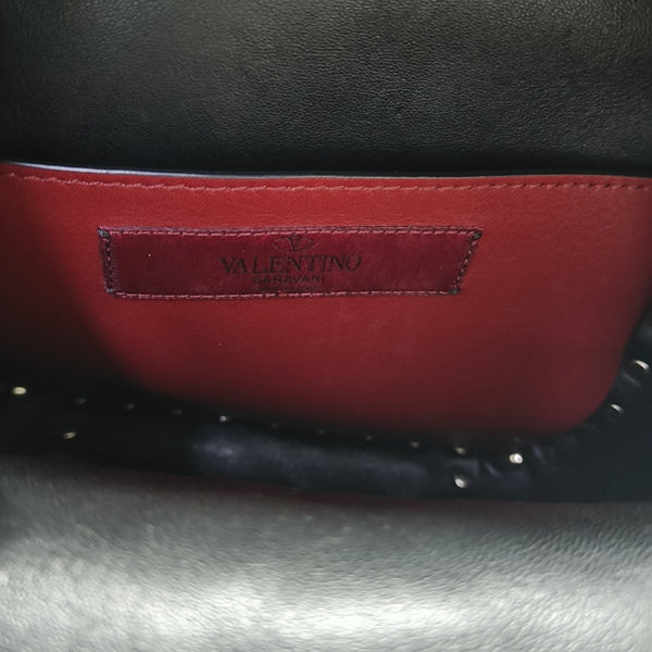 Spike Up Quilted Lambskin Black