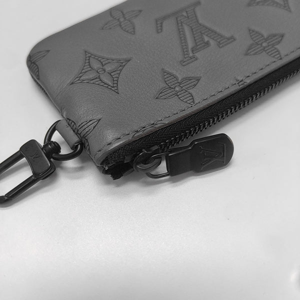 TRIO Monogram Calfskin Gray