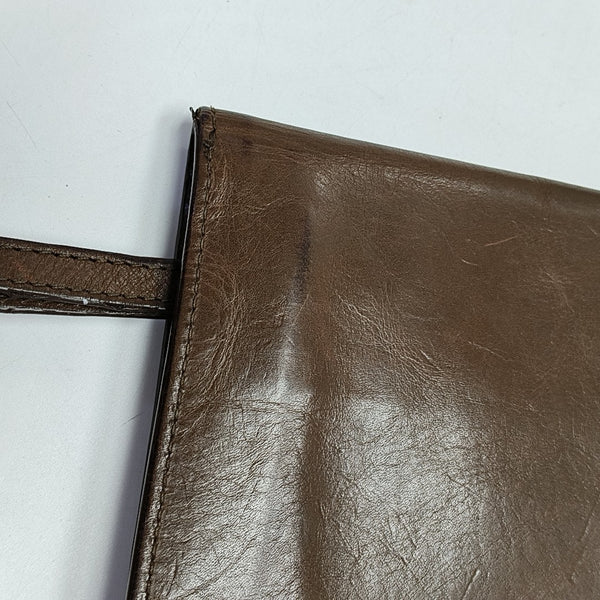 Calfskin Clutch Brown