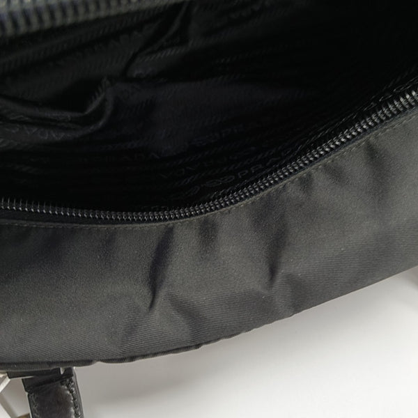 Nylon Shoulder Bag Black
