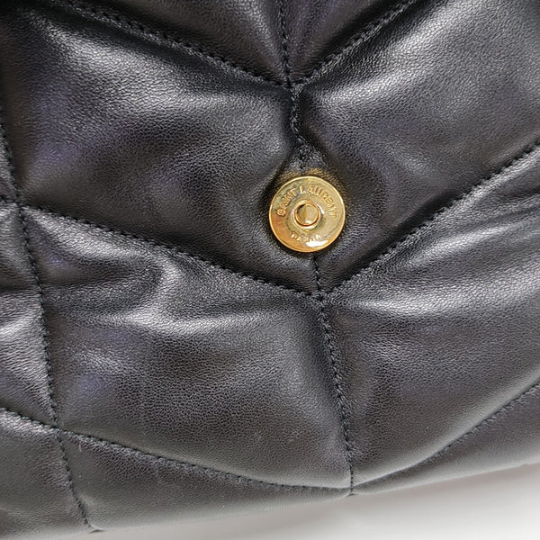 PUFFER Small Quilted Lambskin Black
