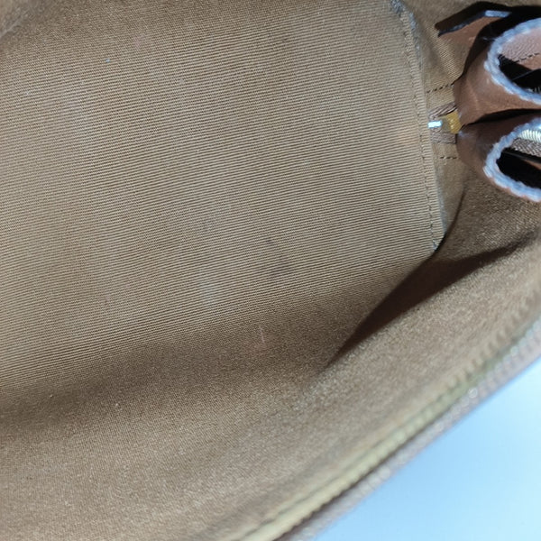 TRIOMPHE CANVAS Mini Coated Canvas Brown