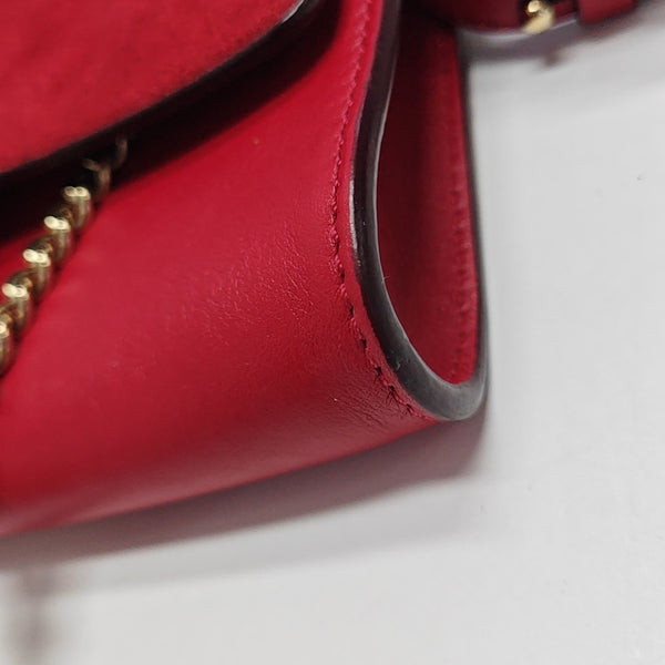 Faye Mini Calfskin Red